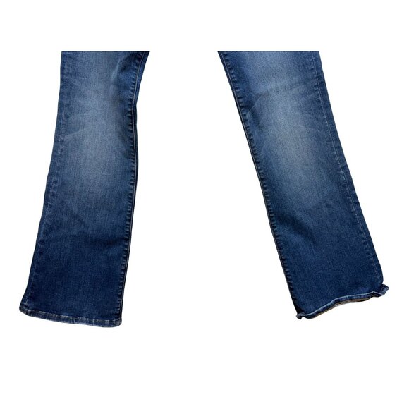 Lands End Womens Mid Rise Curvy Bootcut Jeans Size 2 Strethy - Picture 6 of 13
